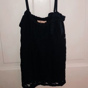 Hollister Navy Lace Top